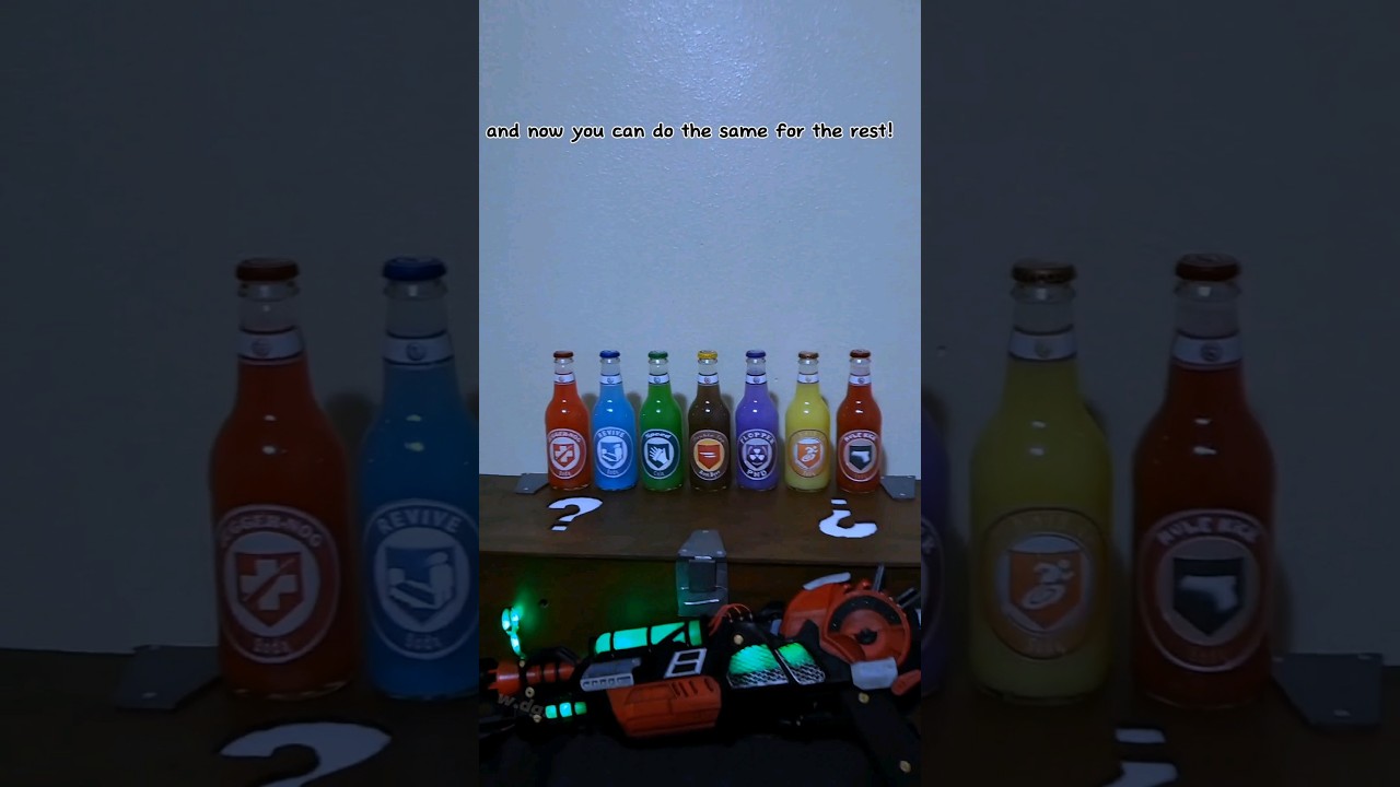 DIY Zombie perk bottles Tutorial #raygun #gaming #zombies #propmaker