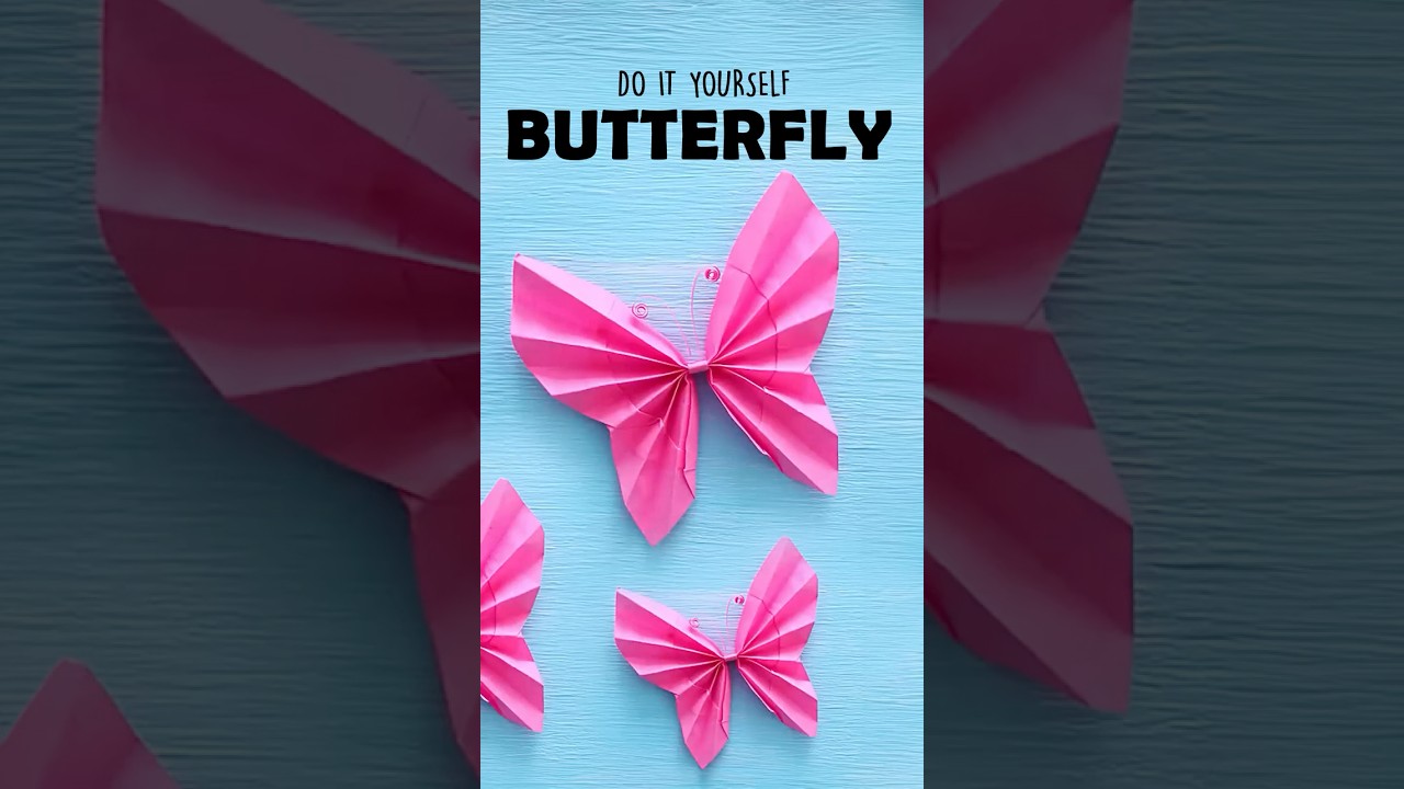 DIY Butterfly 🦋 | Easy Paper Butterfly for Beginners | 1-Minute Craft