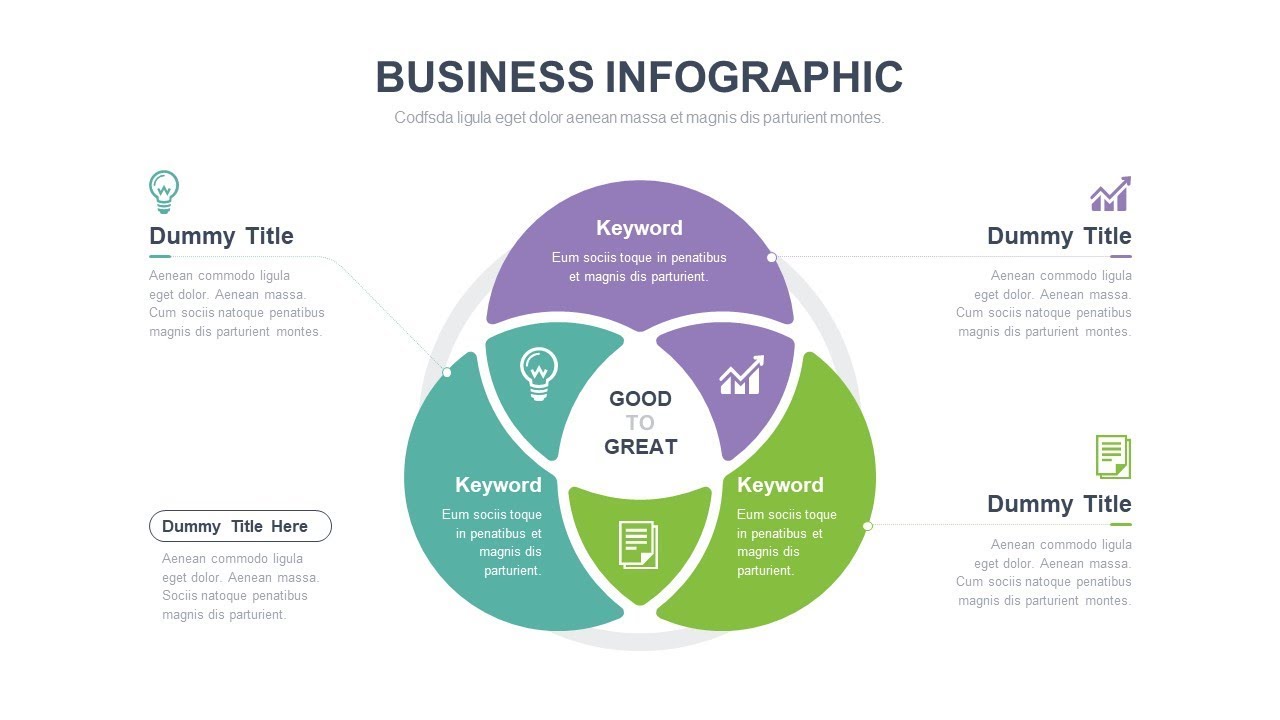 [Circle  3 Venn diagram] Infographic PowerPoint Slide Design Tutorial