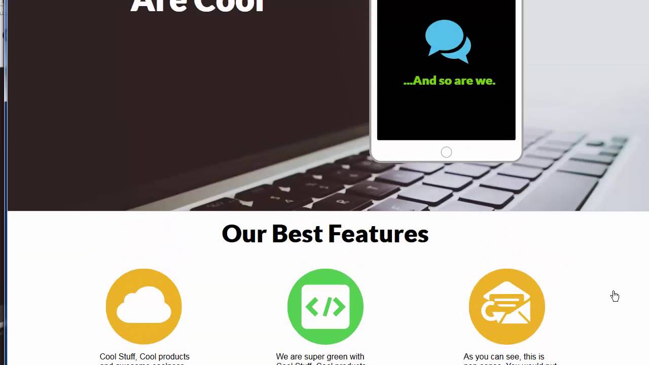 Smooth Scroll Bookmarks/Anchors - 90 Second Website Builder