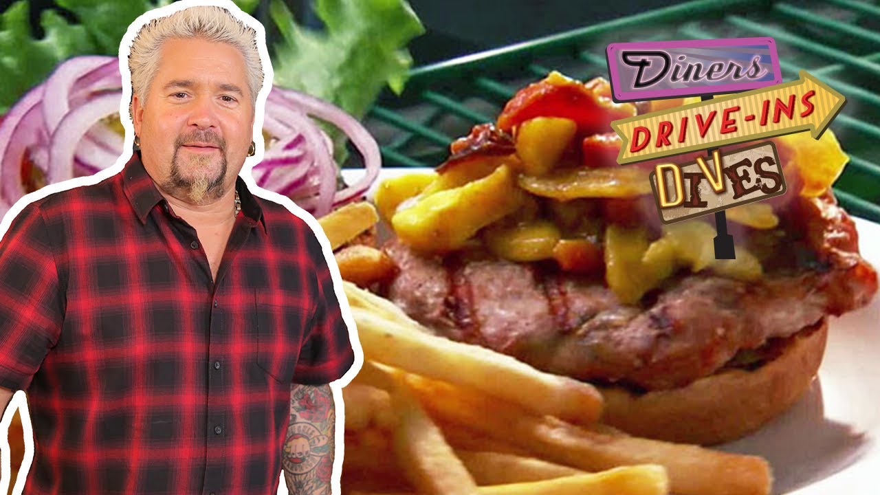 Guy Eats Alligator & Kangaroo Burgers in San Diego | Diners, Drive-Ins and Dives | Food Network