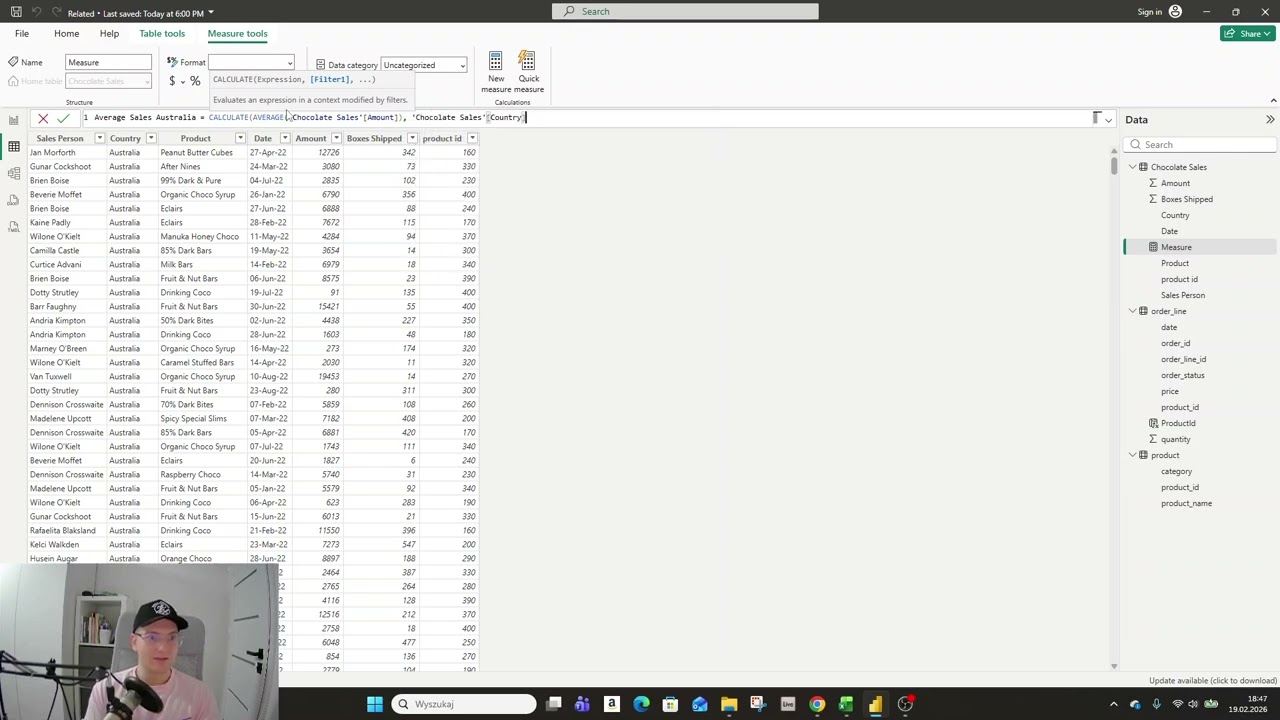 PowerBI Część 11 - DAX - RELATED - CALCULATE
