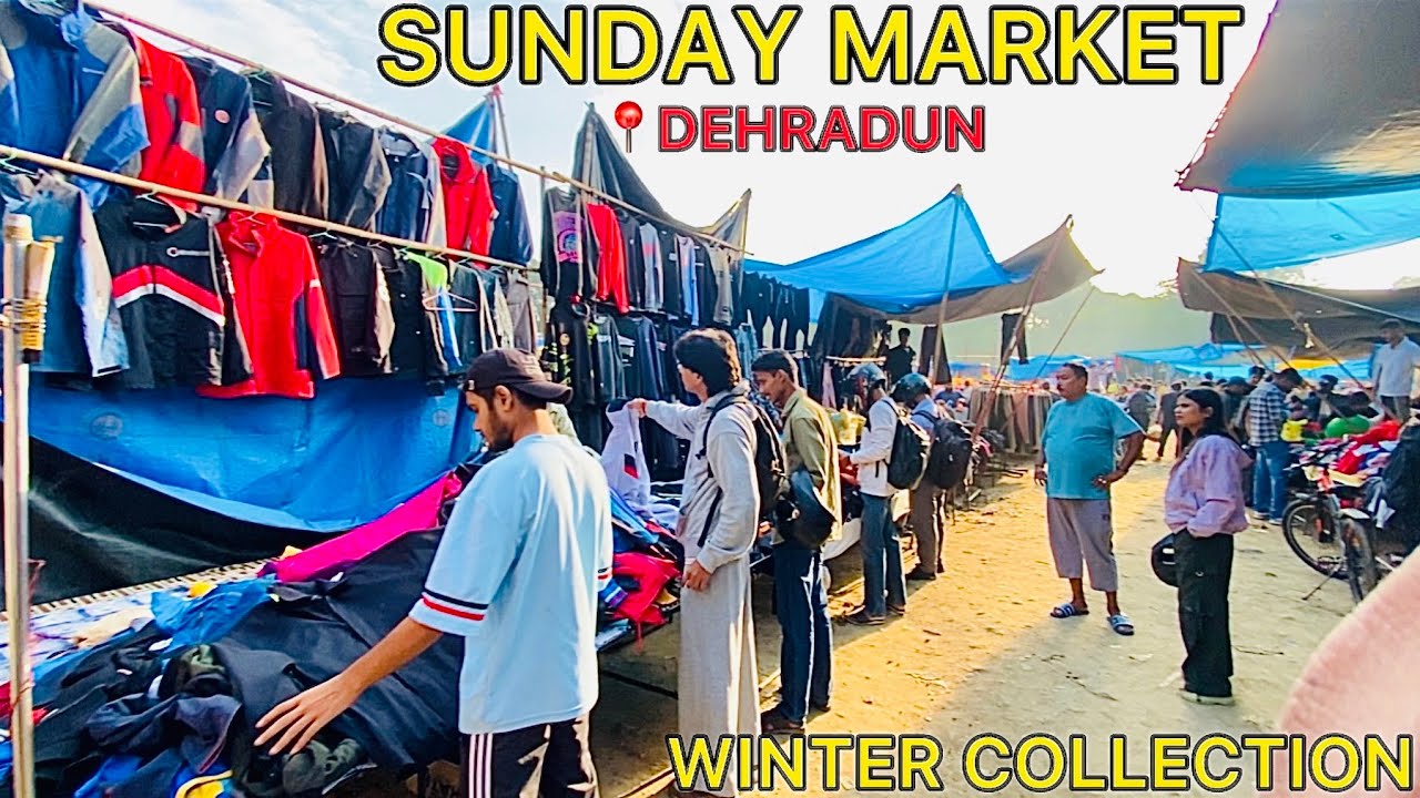 Sunday Market 📍Dehradun | Winter collection 😱| Cheapest Market ever | 
