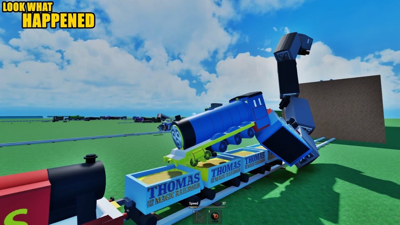 Thomas Was Going Too Fast and Flew Into the Air – Magic Railroad Crash Gone Wrong! 6