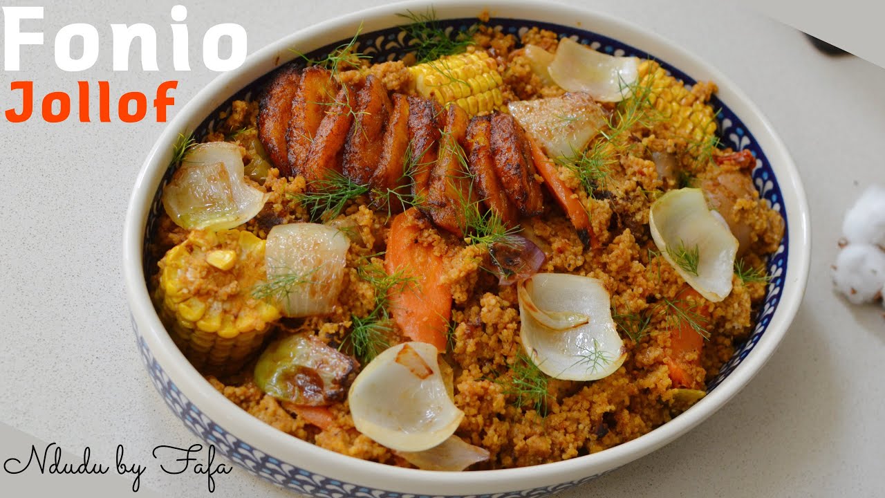 Ancient Fonio & Millet Jollof Recipe ✔️Ndudu by Fafa
