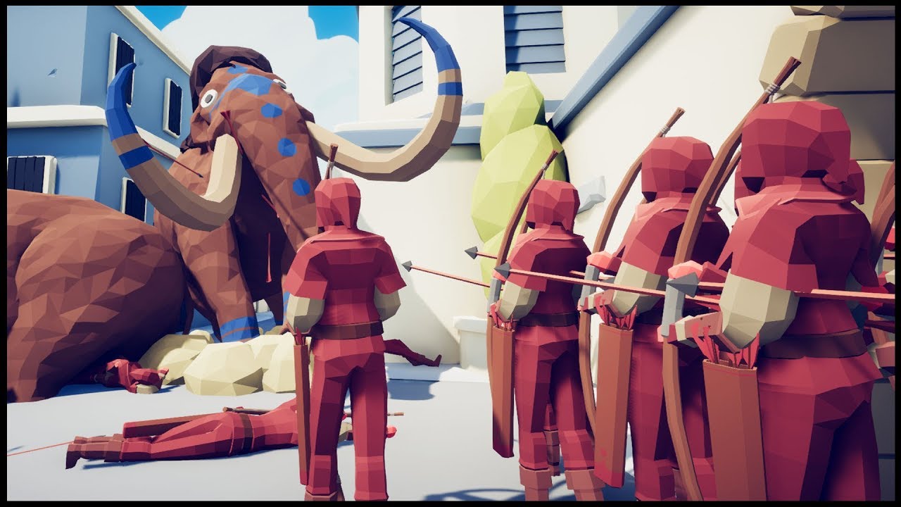 Mammoth Army in City Walls! - Totally Accurate Battle Simulator TABS