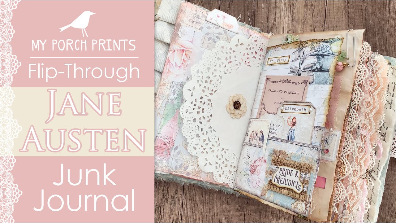 Flip-Through: Jane Austen Junk Journal 📖 | My Porch Prints Junk Journal & Crafting Tutorial