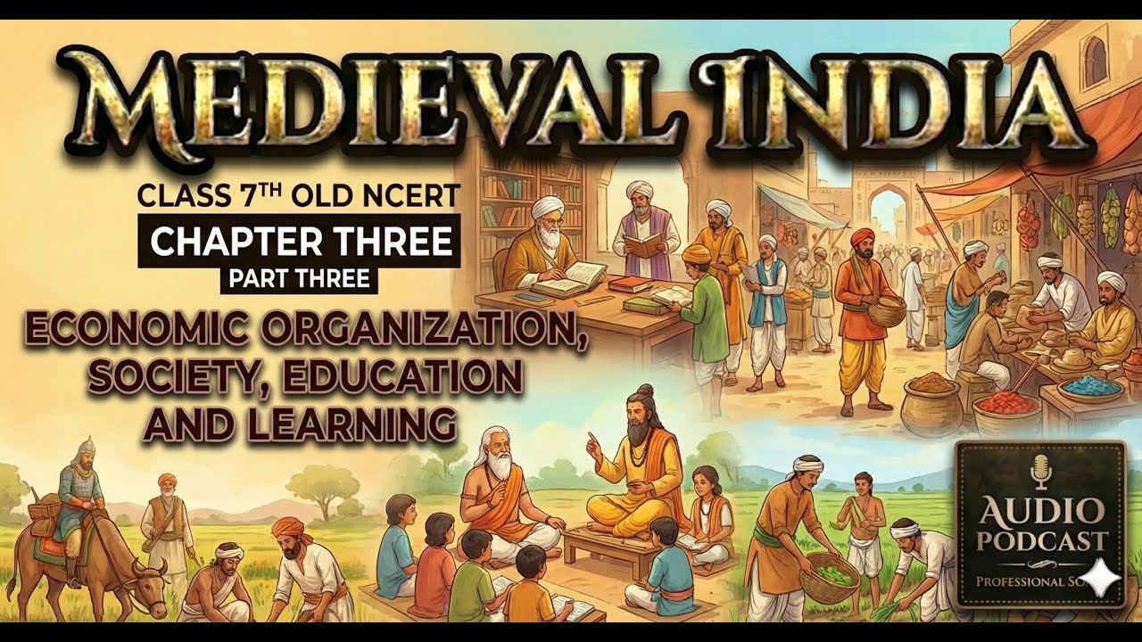 MEDIEVAL INDIA - ROMILA THAPAR | CLASS 7TH - NCERT | CH- 03 | PART 3 | EDUCATION, SOCIAL #upsc #ias