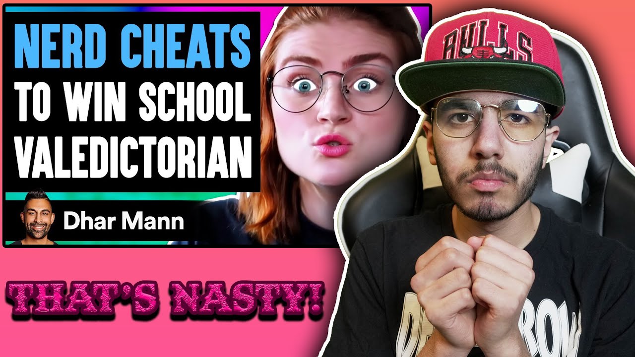 NERD CHEATS To WIN SCHOOL Valedictorian (Dhar Mann) | Reaction!