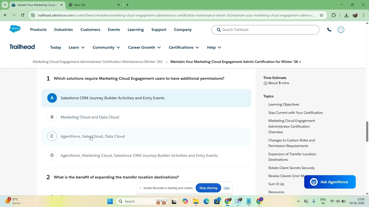 Salesforce Architect Certification Maintenance Winter '26 || salesforce