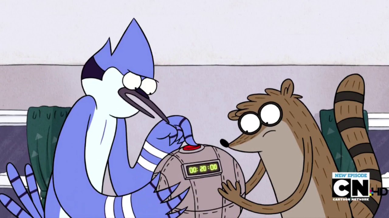 Past Mordecai Chase (from Regular Show “Bad Kiss”)