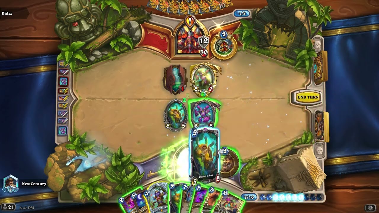 INSANE OTK Spell Damage Druid! | Across the Timeways #Hearthstone #OTKDruid #SpellDamageDruid