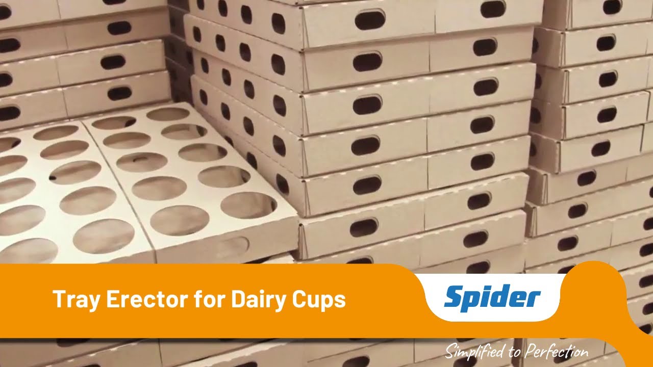 Spider | Tray Erector and pick and place for Dairy cups