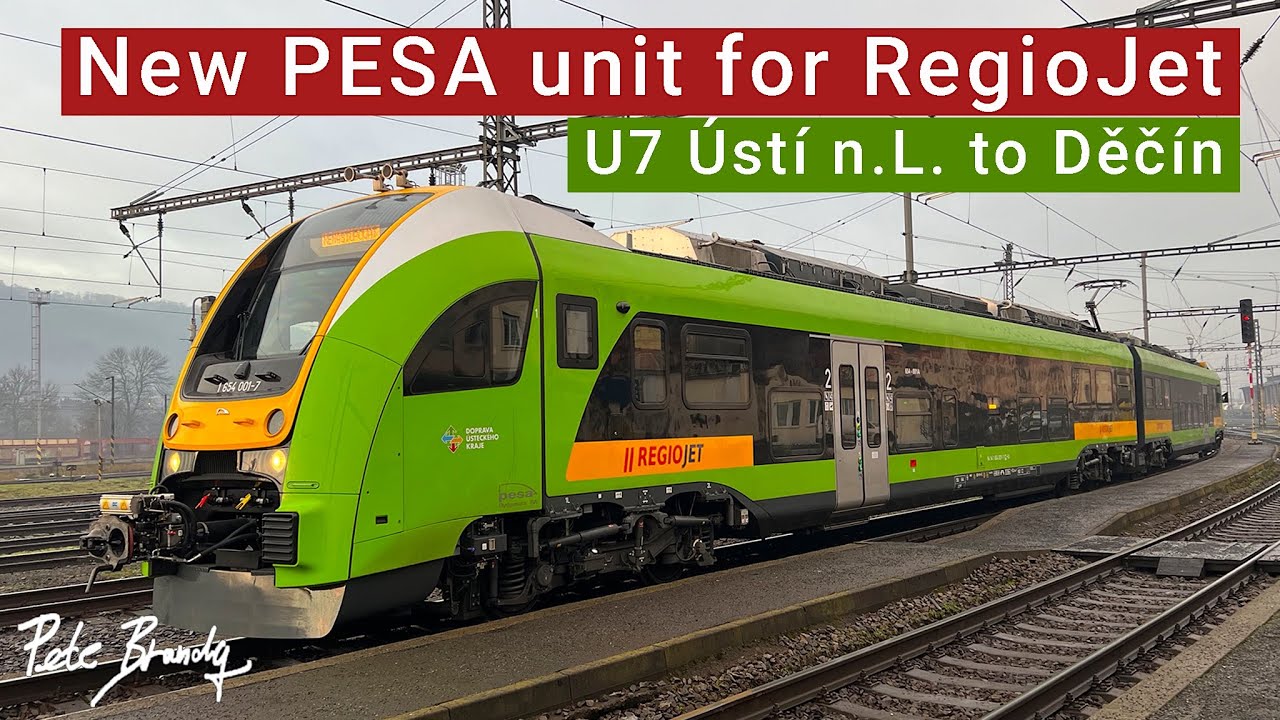 TRIP REPORT | RegioJet | new PESA ELF | U7 line Ústí nad Labem to Děčín