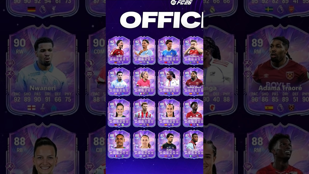 OFFICIAL FANTASY FC TEAM 2 IN #eafc26 #fantasyfc #team2 #offiacial #stats