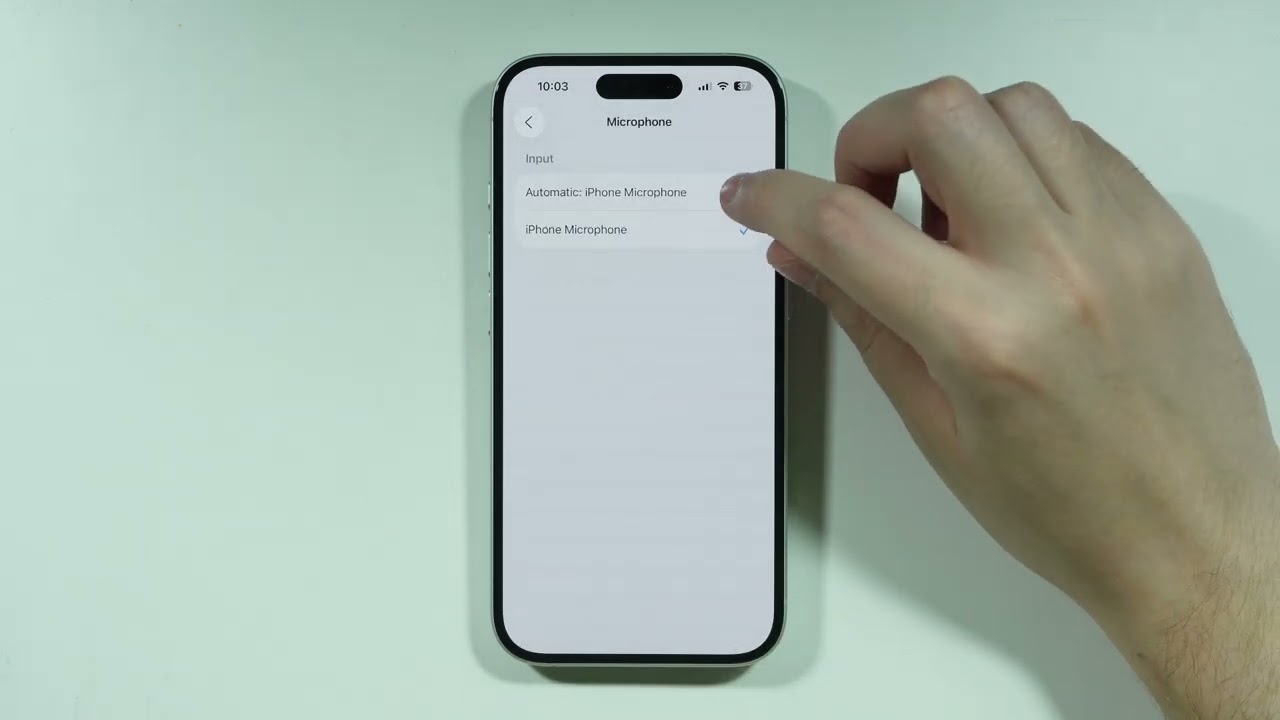iPhone 17: как сменить микрофон (выбрать аудиовход)