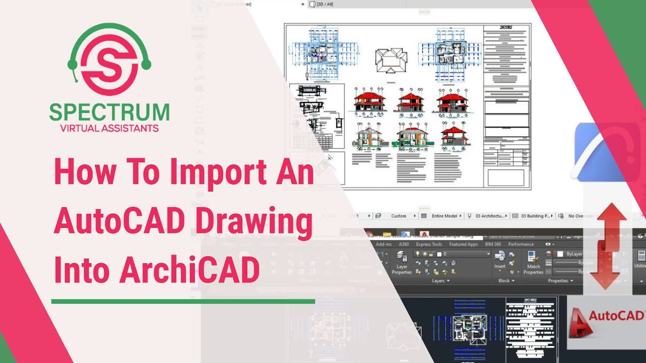 How To Import An AutoCAD Drawing Into ArchiCAD Tutorial
