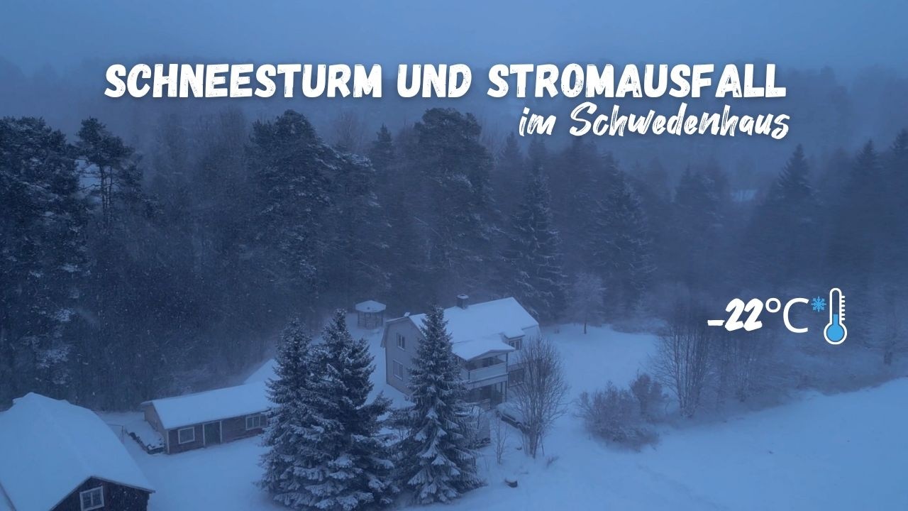 Schneesturm und Wintergewitter im Schwedenhaus