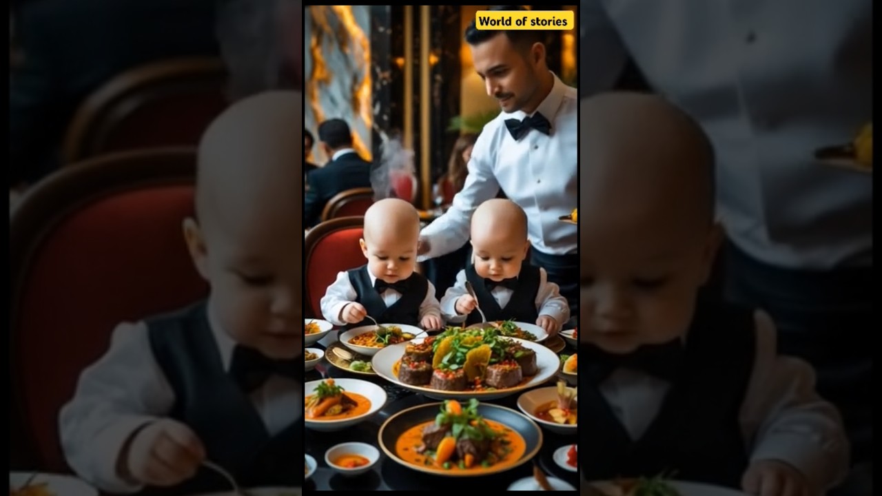 Gourmet Babies: Fine Dining Like VIP Food Critics #food #cutebaby