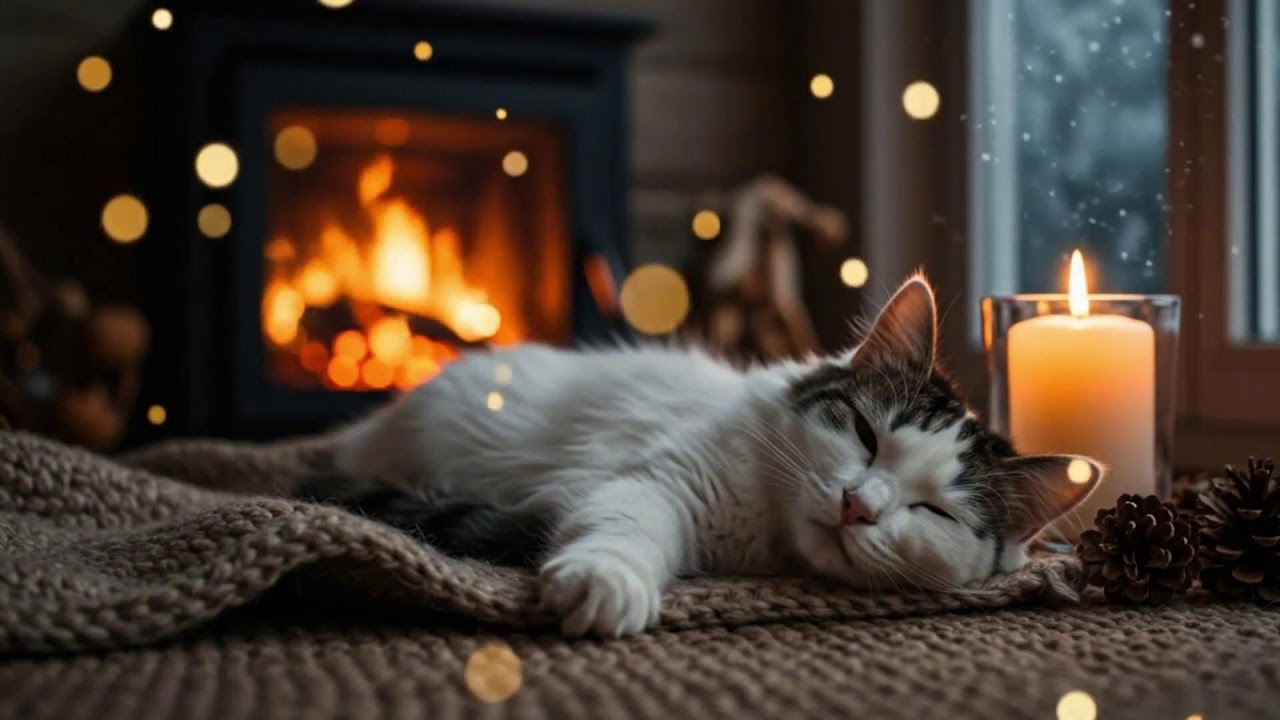 Calming Music For Cats 🐈 Anxiety Relief With Gentle 432Hz Sounds And Soft Cozy Sleep Atmosphere