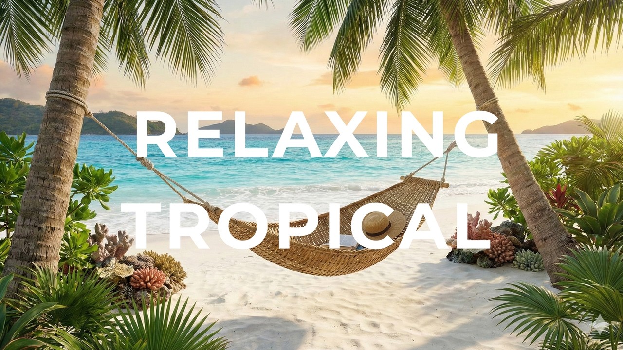 Summer Jazz 🌴 Relaxing Tropical Music with Ocean Waves | CalmWave