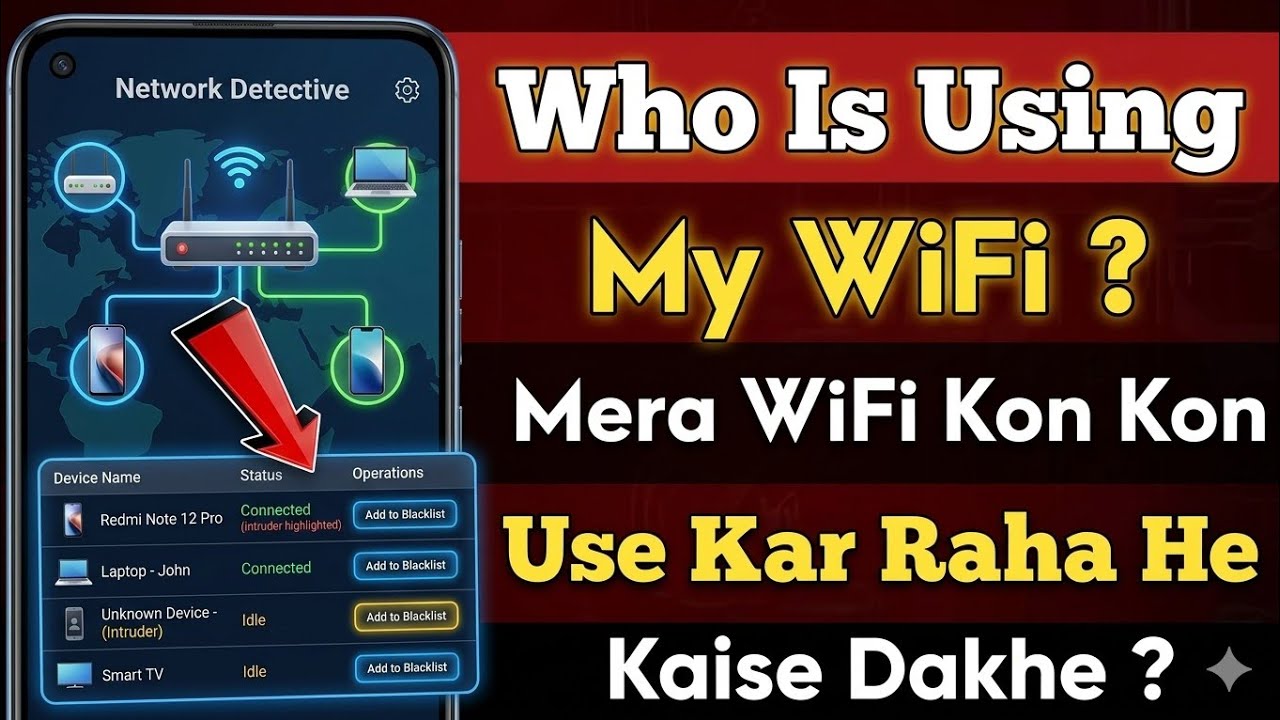 Apka WiFi Kon Kon Use Kar Raha He Or Kaise Unko Block Kare ?