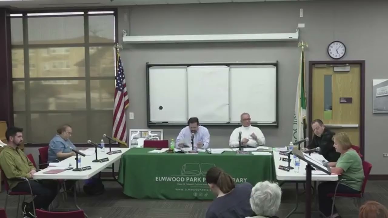 Special Board Meeting of the Elmwood Park Public Library, 3/10/25