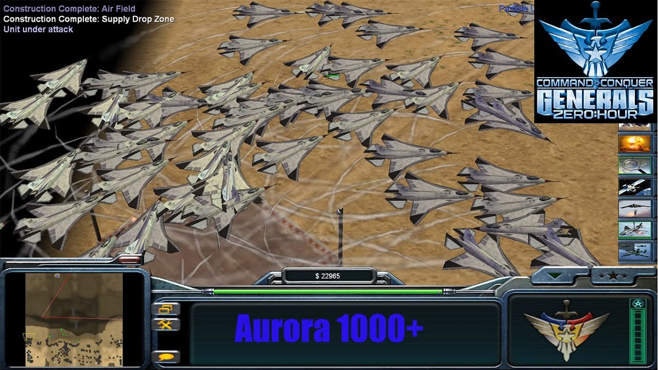 ✈️🔥 ATTACKING WITH 1000 AURORAS 🔥✈️ USA Air Domination – Command & Conquer: Generals Zero Hour