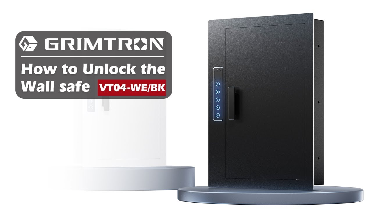 Grimtron VT04-BK/WE Wall Safe-How to unlock the wall safe