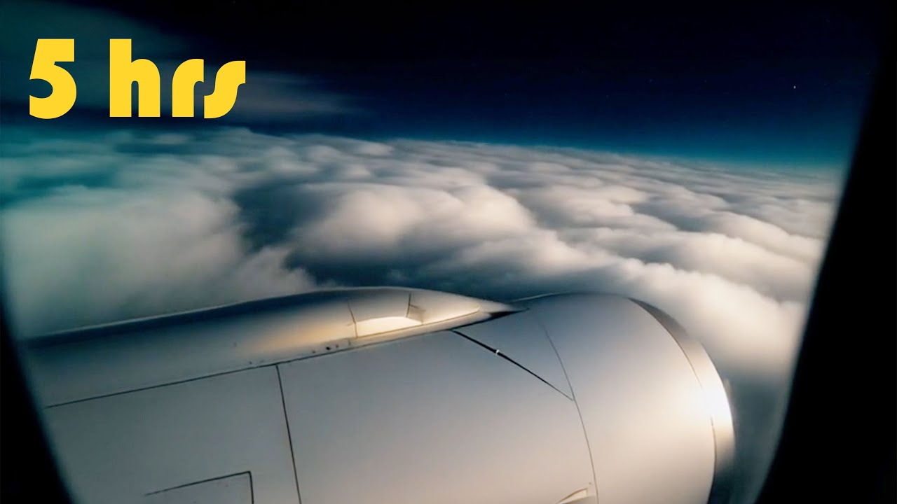 5 Hours of Plane Engine Sounds for Sleep 😴 | Airplane Cabin Ambience for Deep Relaxation