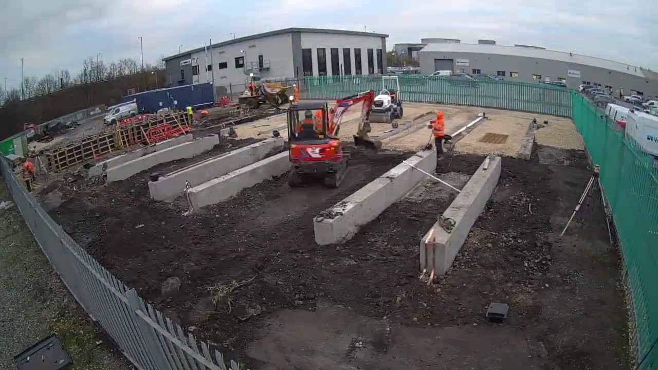 Timelapse Footage - Doncaster Power 10MW Battery Energy Storage System (BESS) EPC project