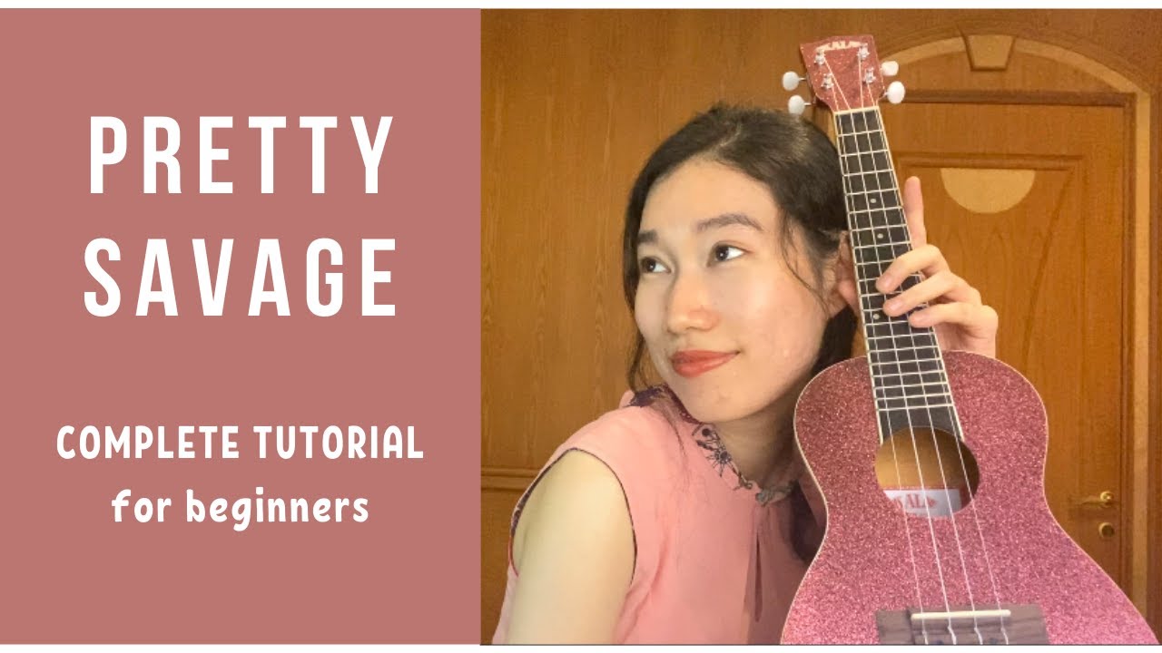 BLACKPINK - Pretty Savage (UKULELE TUTORIAL) by Chairia Tandias