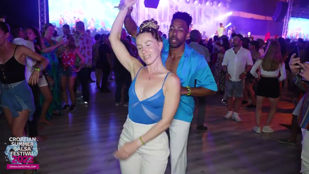 Alain & Katerina Mik - salsa social dancing | Croatian Summer Salsa Festival 2022 (Rovinj)