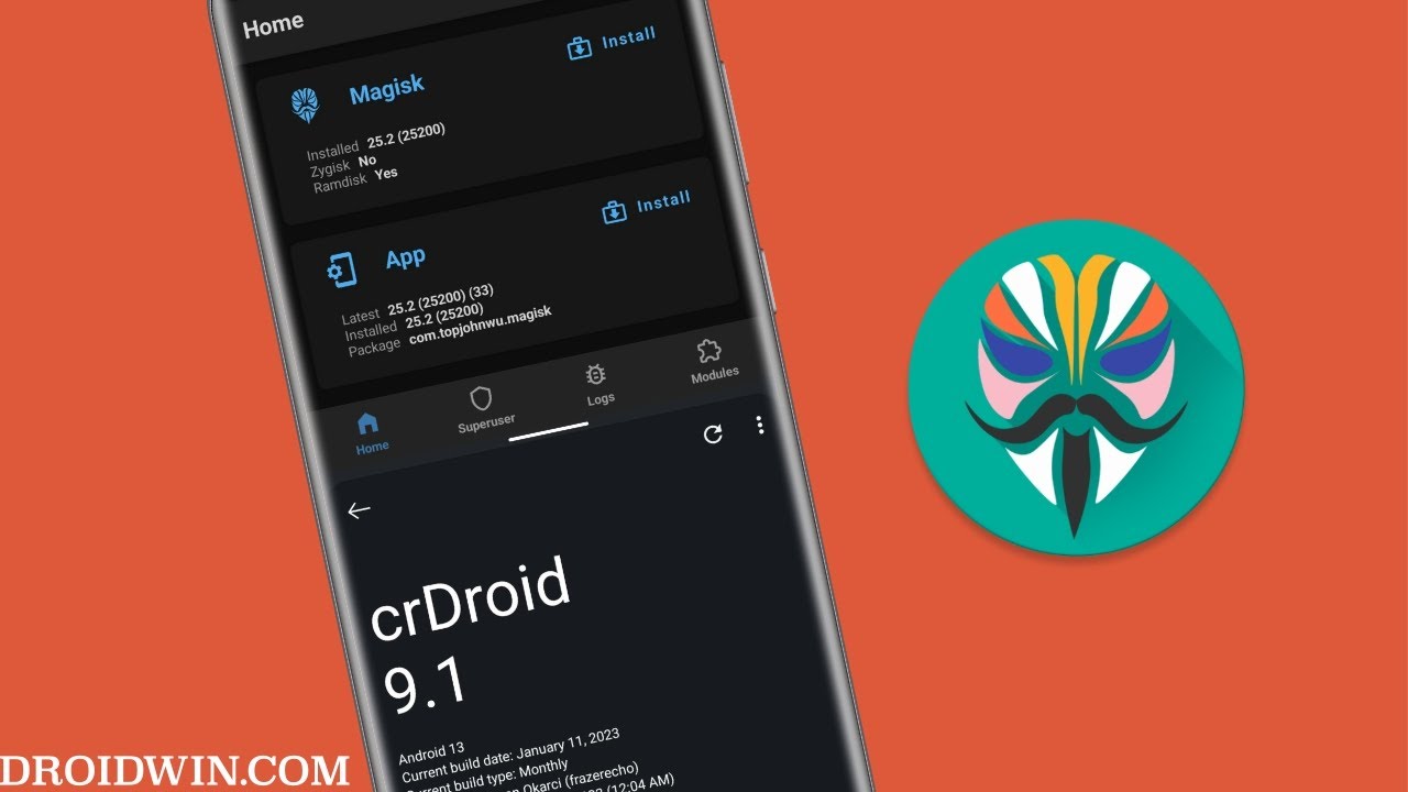 Как получить root-права на crDroid ROM через Magisk