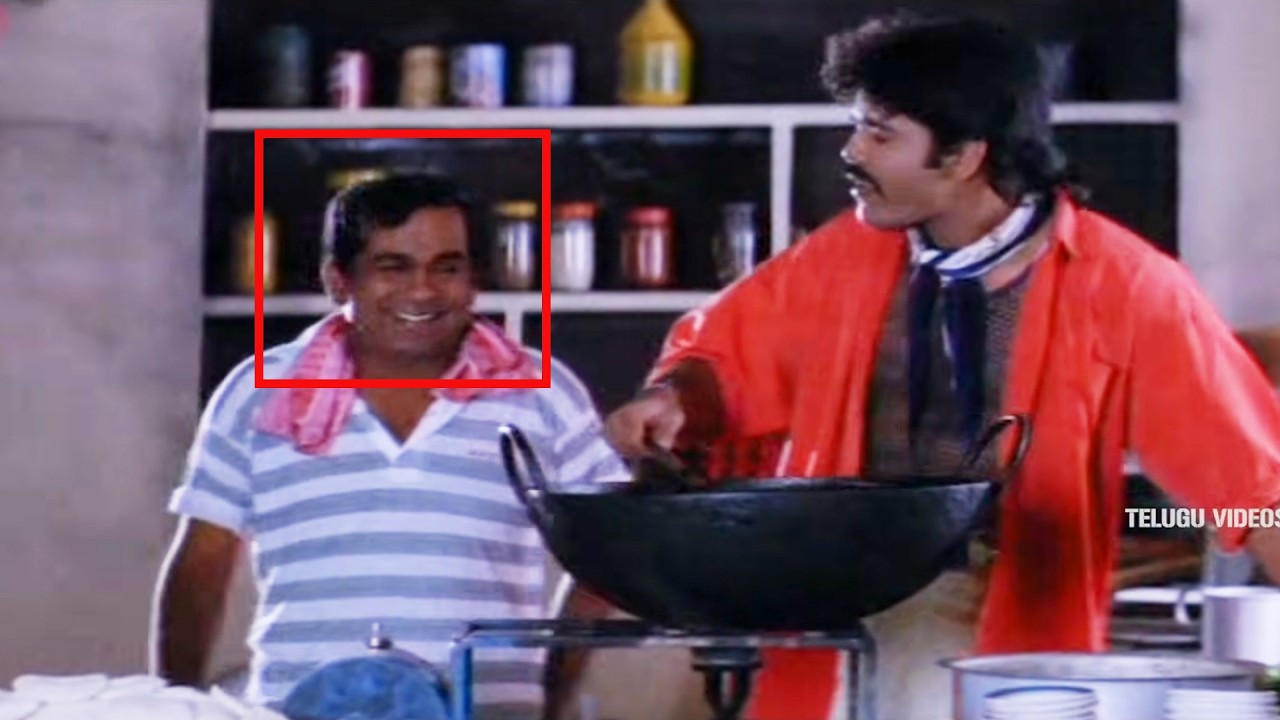 Nagarjuna & Brahmanandam Ultimate Comedy Movie Funny Food Scene | Nagarjuna | @TeluguVideoZ