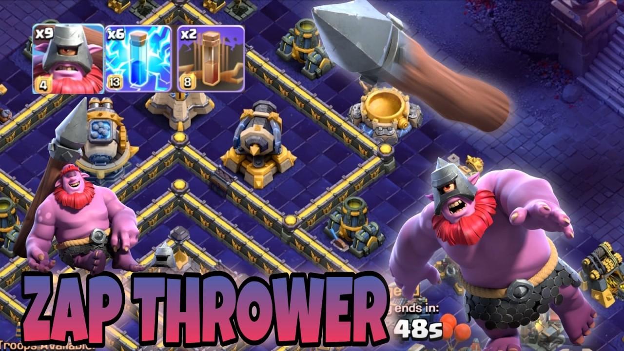Zap Thrower TH18 Ranked Attack  - Clash of Clans