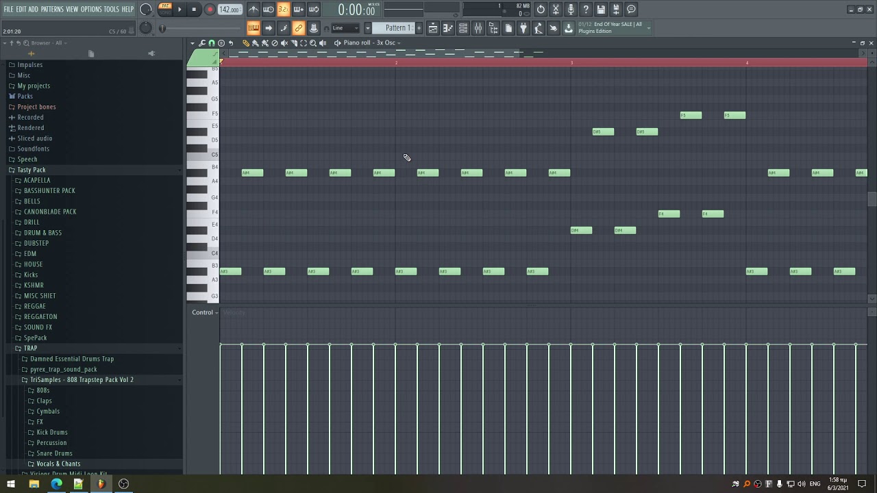 How to make Zombie Nation - Kernkraft 400 in 1 Minute on FL Studio