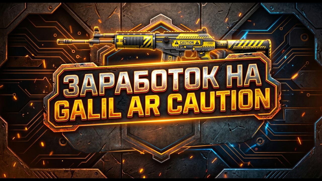 Редкие паттерны Galil AR Осторожно!: Как найти идеальный &laquo;Caution&raquo; и получить переплату