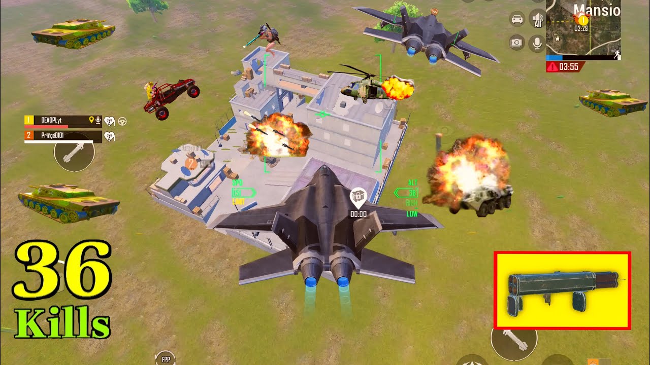 FIGHTER JET testing ✈️ 35 Kills use M202 TANK DRONE🔥payload 3.3