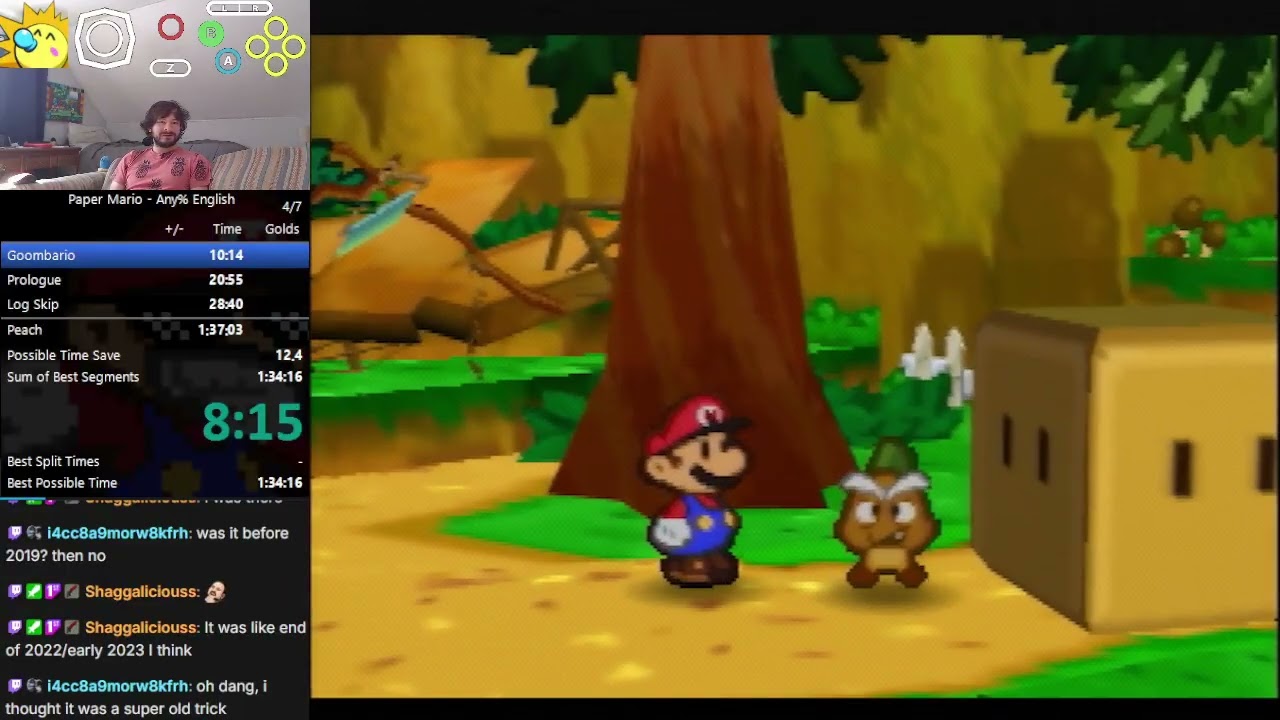 Paper Mario Any% (No ACE) Speedrun in 1:30:40