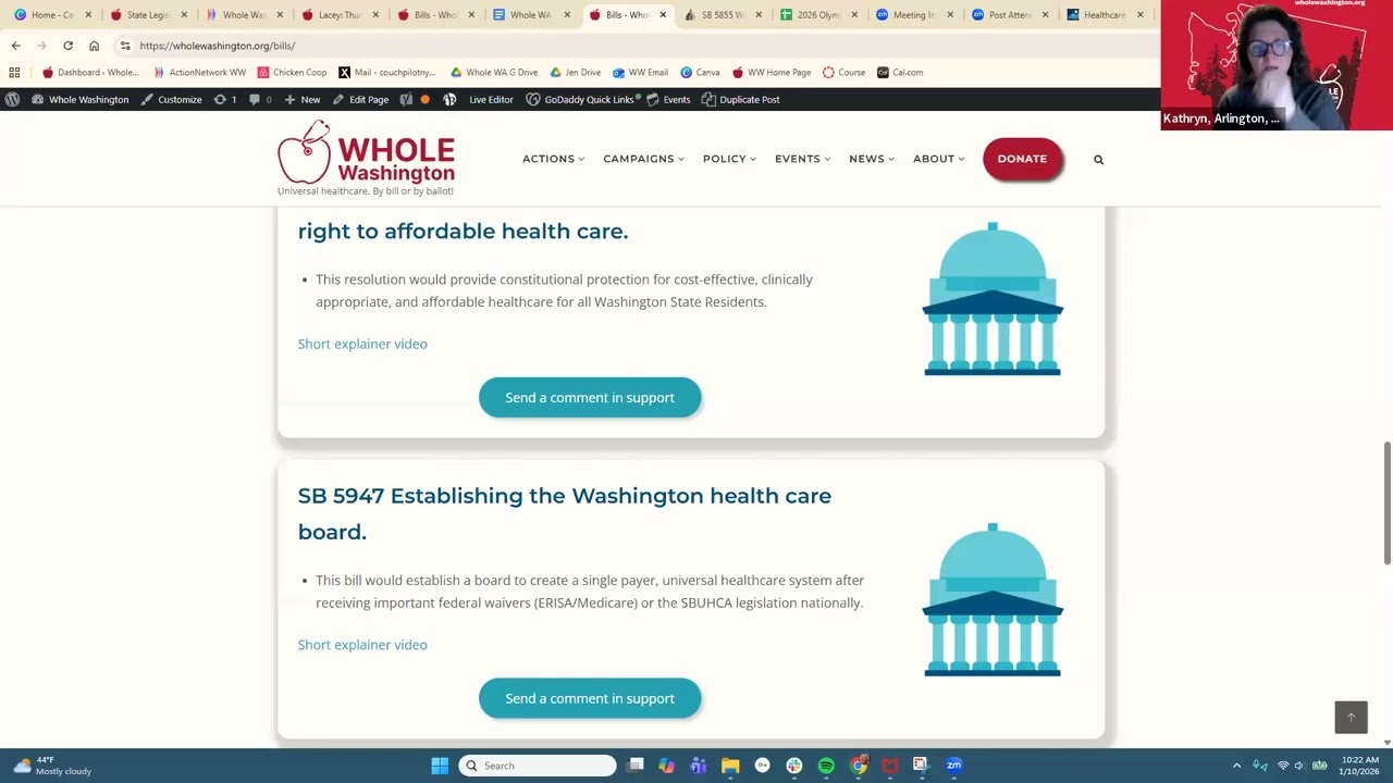 Whole Washington Legislative Advocacy Training