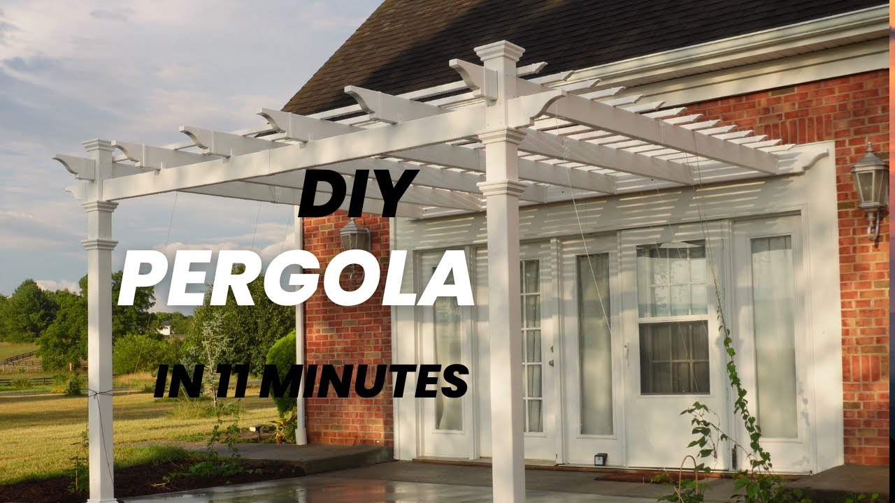 Vinyl Pergola Build No talk
