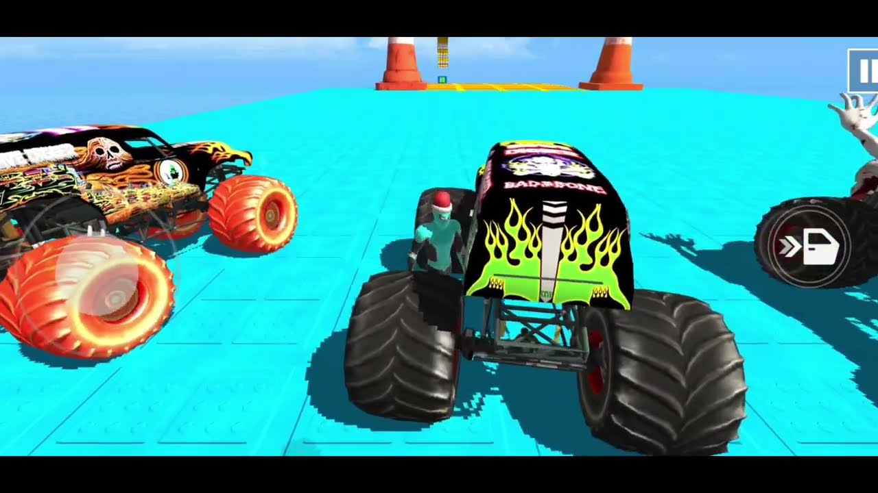 🚨Monster Truck Mega Ramp Extreme Racing Mega Ramp Extreme stunts 💥