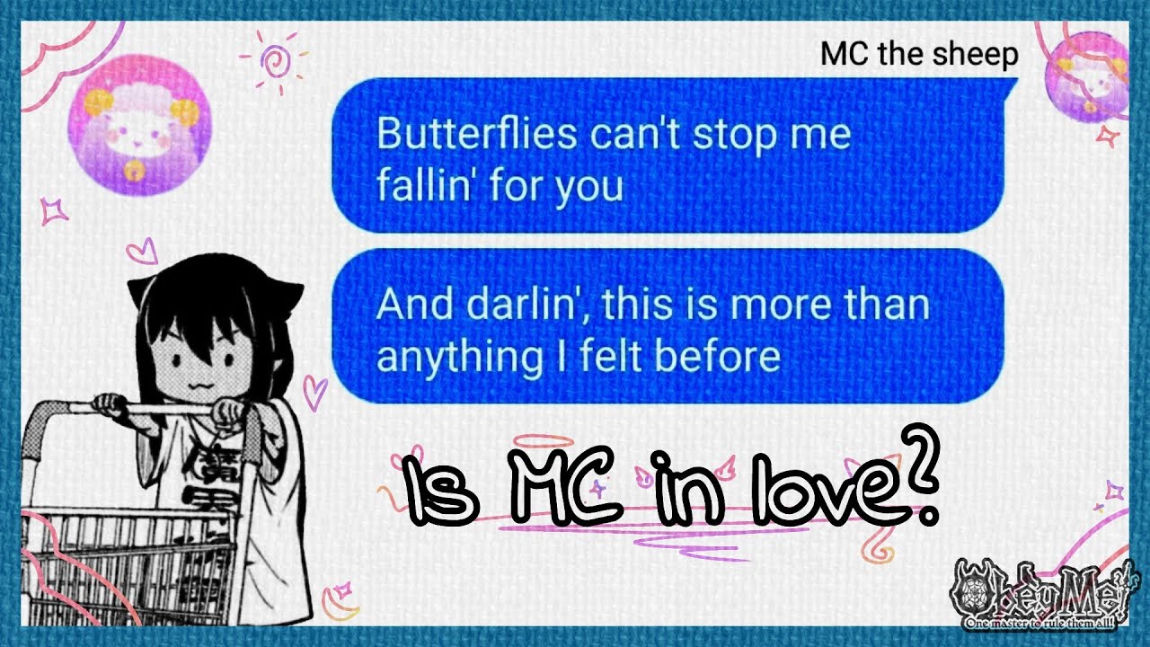 Is MC in love? | 'i guess i'm in love' | Obey Me! Lyrics Prank (?)
