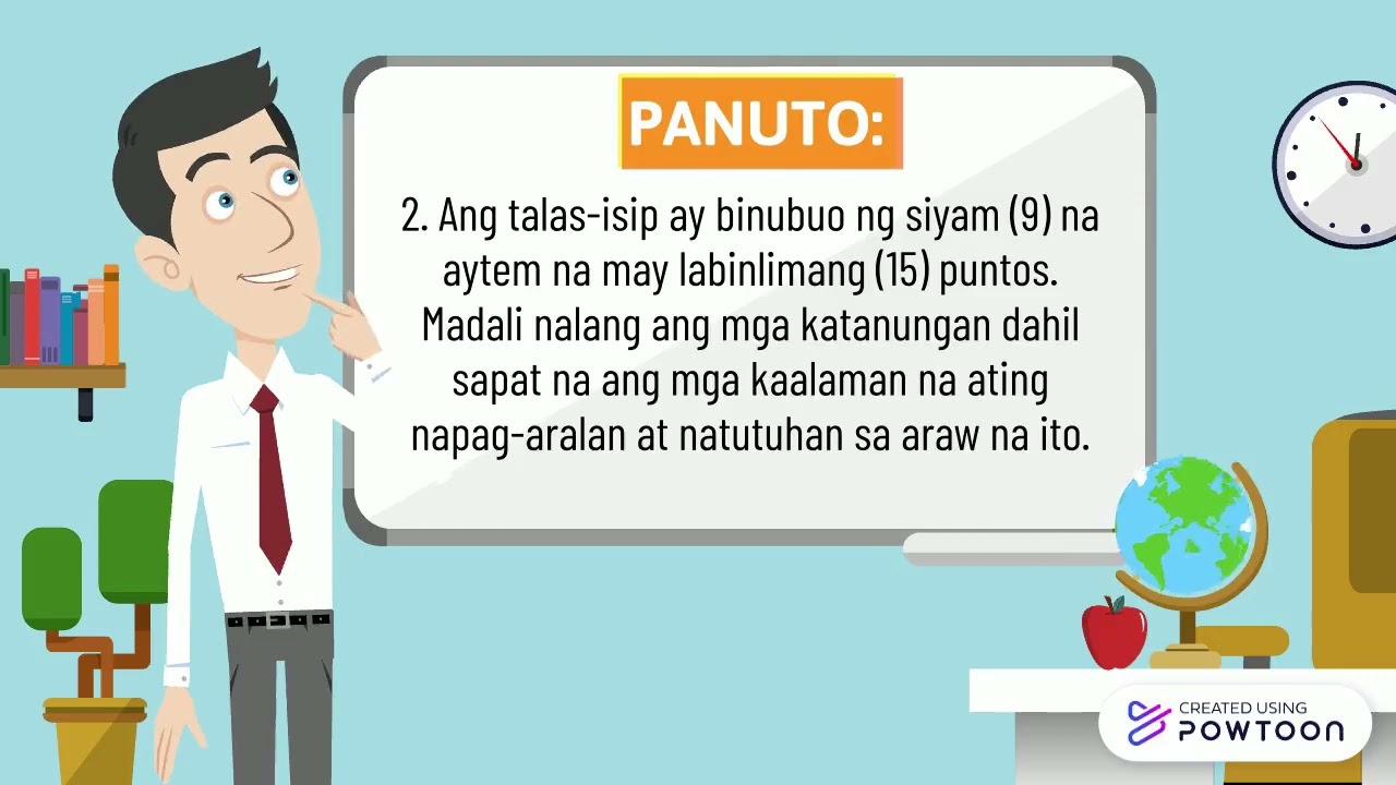 TALAS ISIP: PANUTO