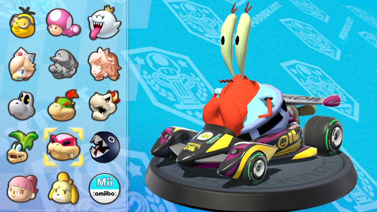 Mr. Krabs in Mario Kart 8 Deluxe