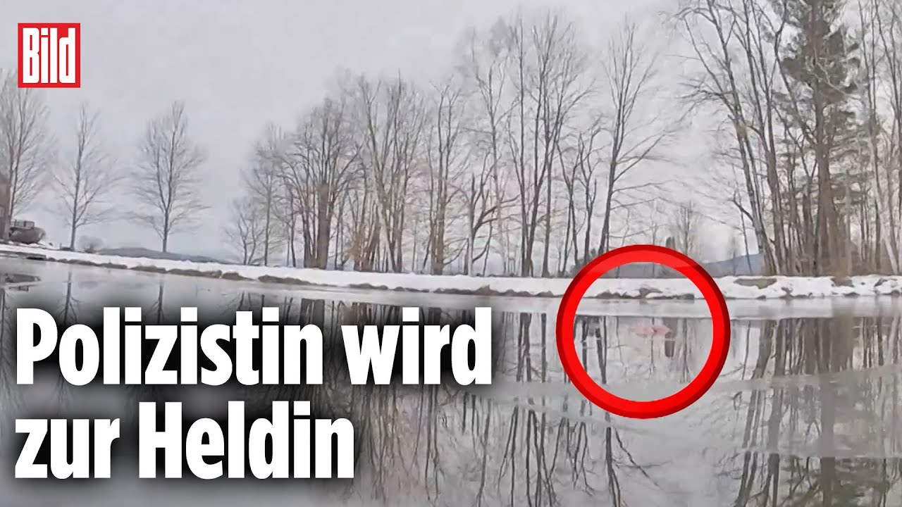 Mädchen (8) droht zu ertrinken: Mini-See wird zur Eisfalle