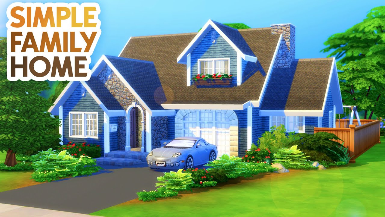 SIMPLE FAMILY HOME // Sims 4 Speed Build