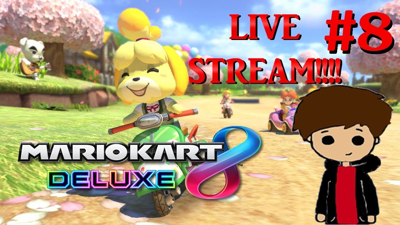 Mario Kart 8 DELUXE! With Viewers!: Isabelle VS Hailbot Tournament!