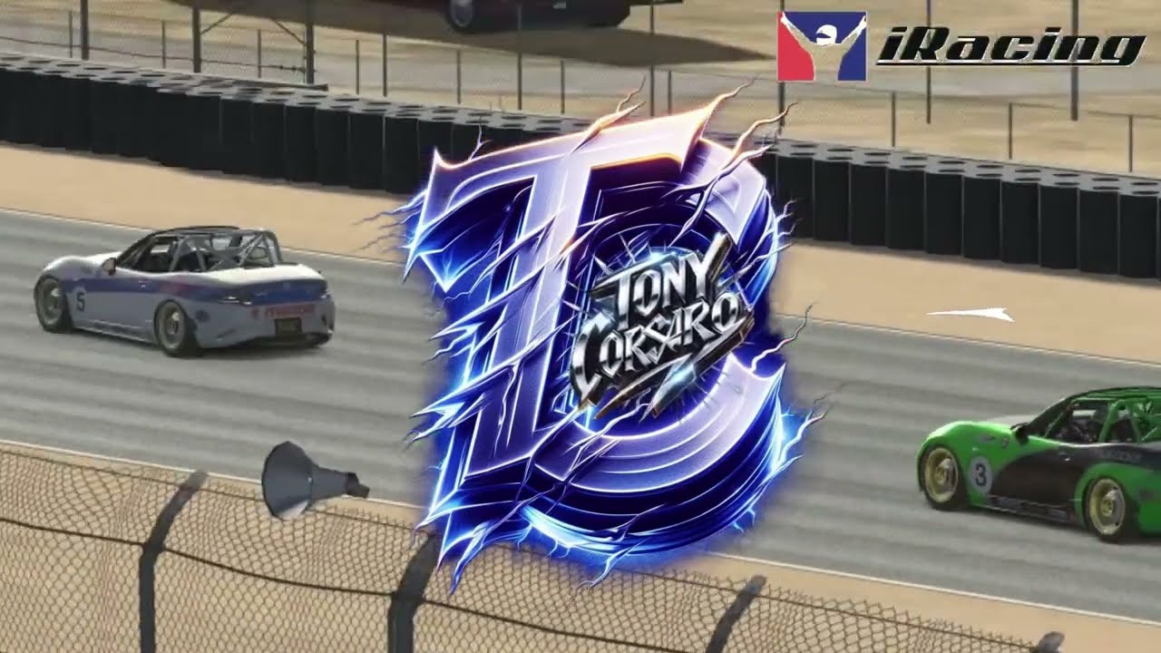 iracing Trying to keep it on the track at Laguna Seca while being a sketch artist